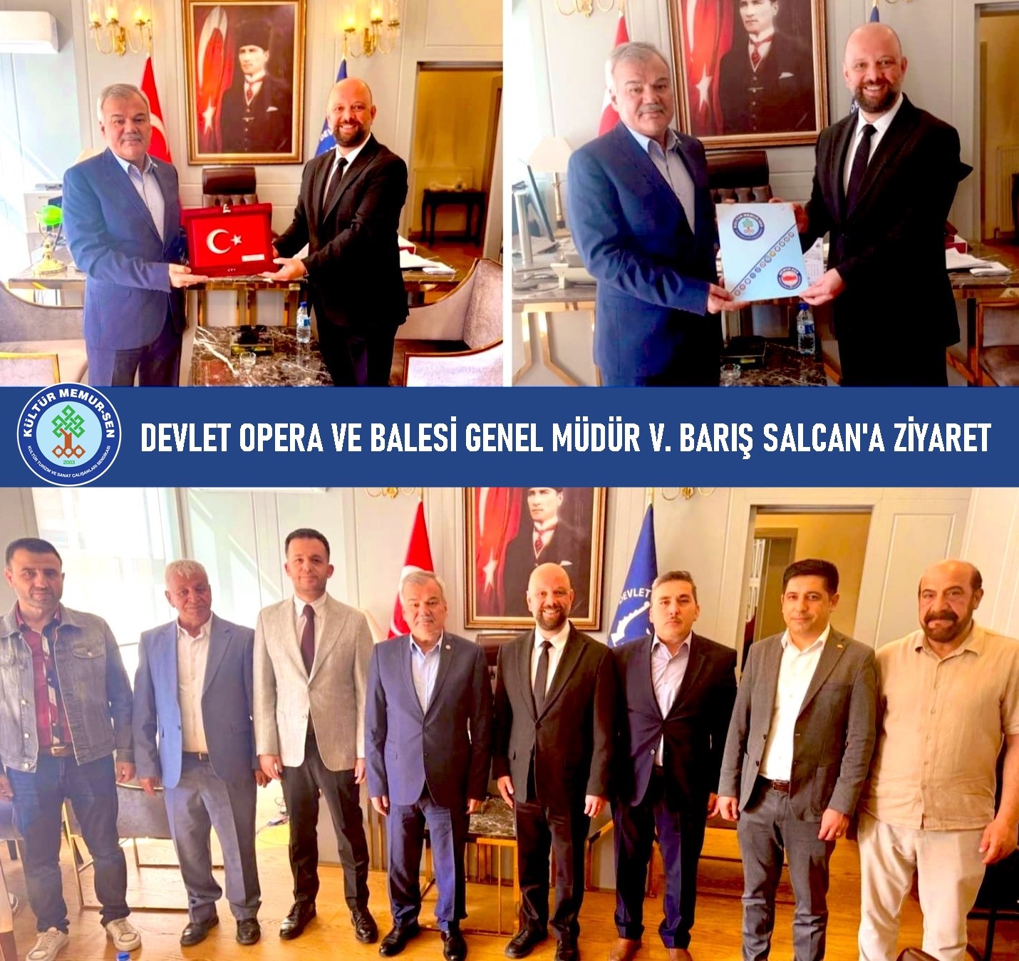 DEVLET OPERA VE BALESİ GENEL MÜDÜR V. BARIŞ SALCAN ‘A ZİYARET